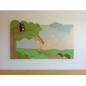 Pannellatura Maxipuzzle tematica a parete o divisoria realizzata su misura