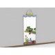 Specchio antinfortunistico mod D Acqua tematico a parete con cornice in legno by TANGRAM di 2H arredi per asilo