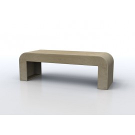 Seduta informale Alfredo in legno multistrato curvato 148 x 40 x 48 cm
