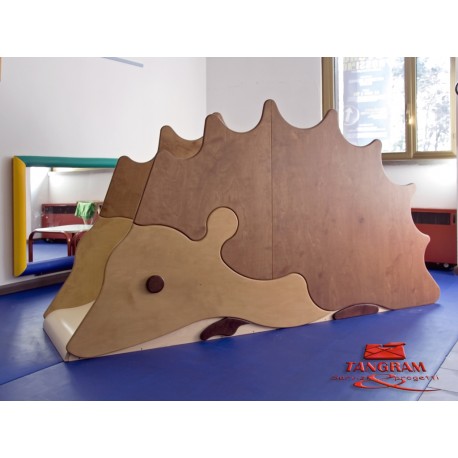 Struttura gioco polifunzionale Il riccio in legno multistrato per bambini by TANGRAM di 2H arredi per asilo